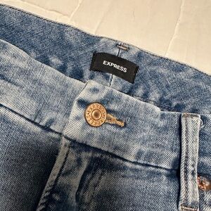 Express High Rise Light Blue Jeans